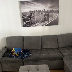 Large canvas painting