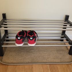 TJUSIG Shoe rack, black, 