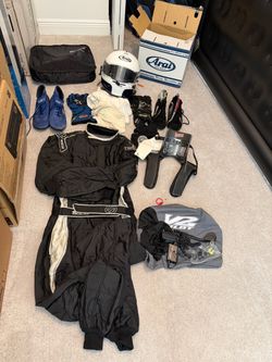 Car Racing Suit & Helmet