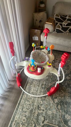 Dream On Me Zany 2-in-1 Baby Activity Center and Bouncer in Star Print Rotating