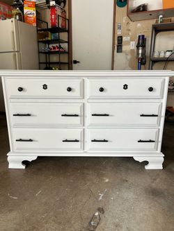 Solid wood lowboy dresser