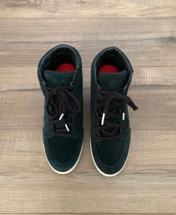 SOREL out n about Suede leather wedge sneakers in Black Size 6.5 / 7