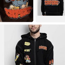 Empyre Tagger Hoodie. Rare. Size Mens SMALL. Huge Back Patch.