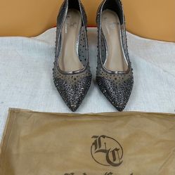 Juicy couture glam rhinestone heels size 8