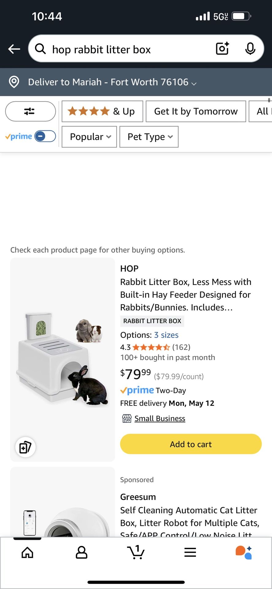 Rabbit Litter Box