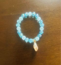 Ocean shell blue color bracelet