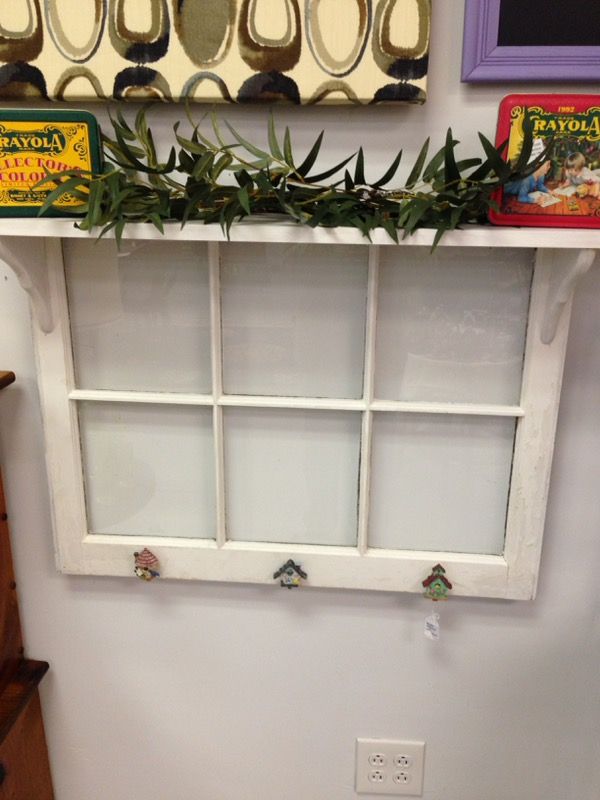 Old window with shelf
