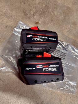 (2) Milwaukee M18 FORGE 12.0 Batteries