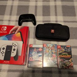 Nintendo Switch OLED + 5 Games & Pro Controller