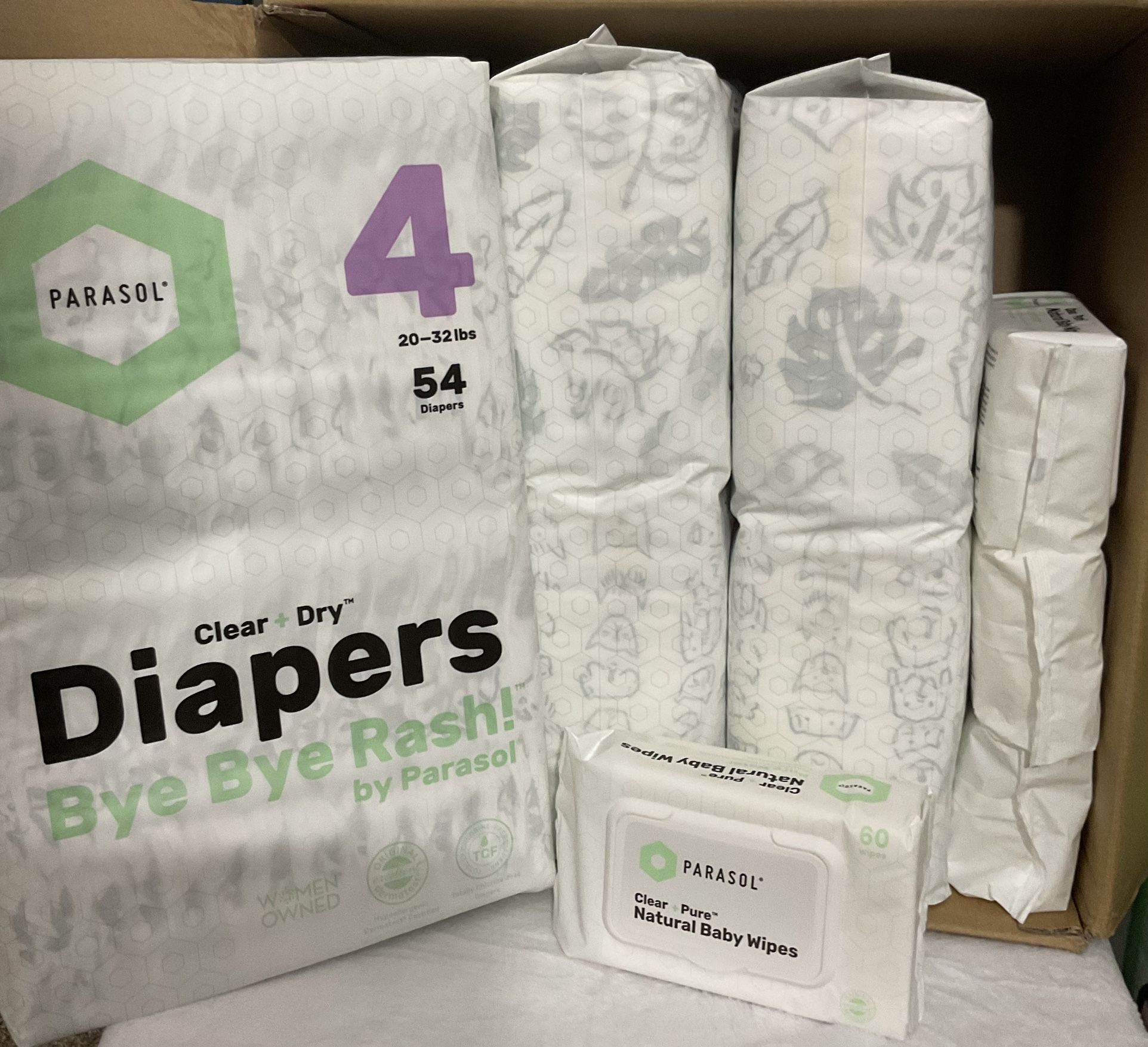 Size 4 Diapers & Wipes Bundle