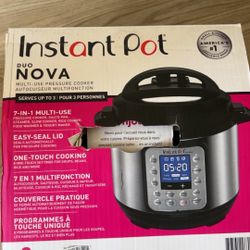 Instant Pot Duo Nova 3- Quart 7-In-1 Multi Cooker