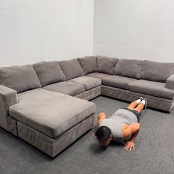 Bonaterra Charcoal Gray Sectional Couch - Can Deliver *clean af*