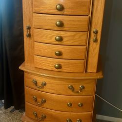 Jewelry Storage Chest Armoire
