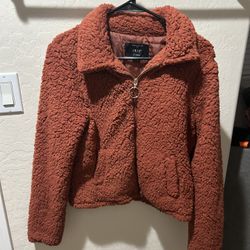 Burnt Orange Sweater Jacket