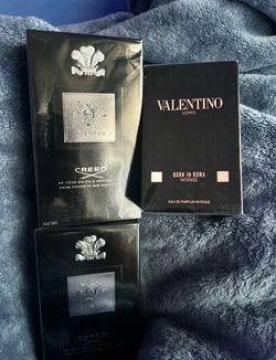colognes creed aventus and valentino