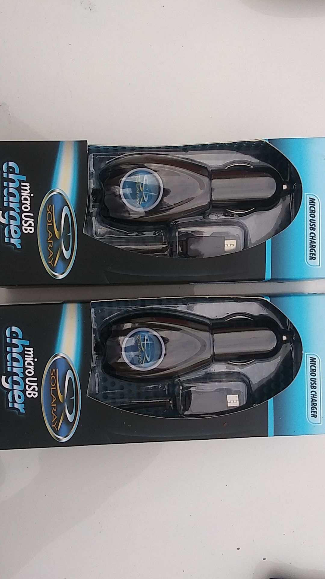 Set of 2 Micro USB car chargers