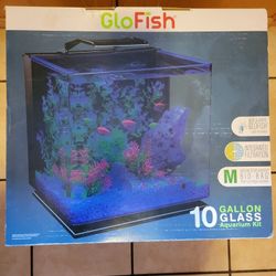 GLOFISH 10GAL GLASS AQUARIUM KIT