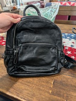 Brand New Black Mini Backpack Purse