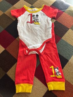 Disney Baby Mickey Mouse 1st Birthday Outfit – 18–24M