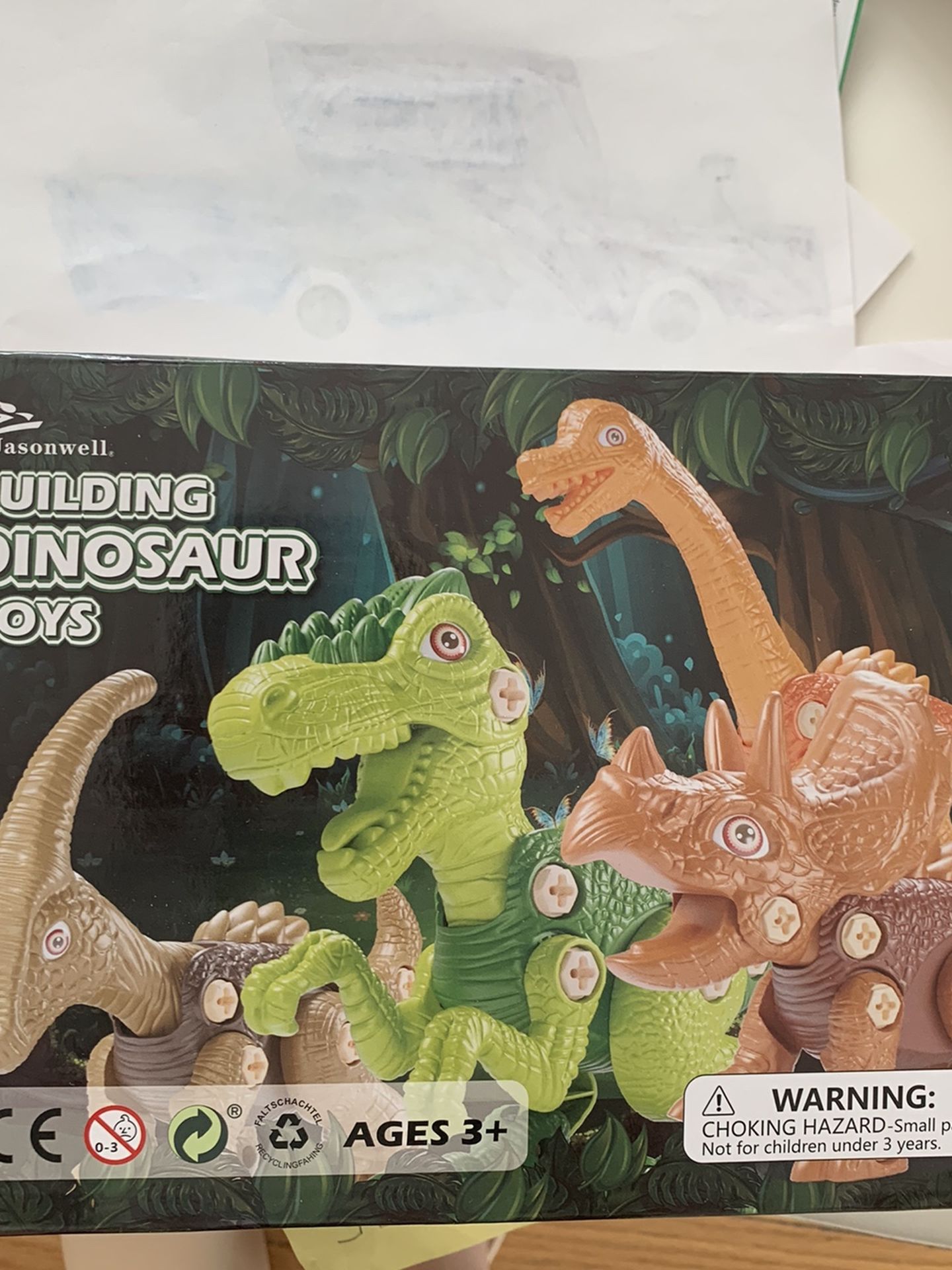 Kids Building Dinosaur Toys