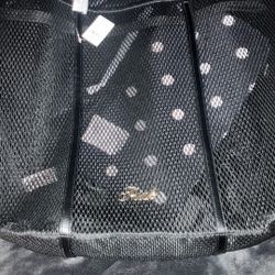 NWT PINK black Fishnet N Polkadots Beach Bag