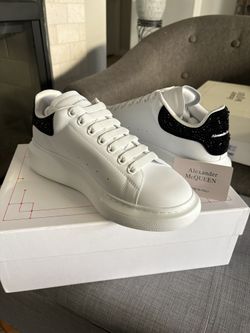 White Rhinestone Mcqueens