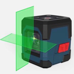 Laser Level, RockSeed Cross Line Laser with Self-Levelingww, Vertical and Horizontal Line, Rotatable 360 Degree, Carrying Pouch, Battery Included (Gre