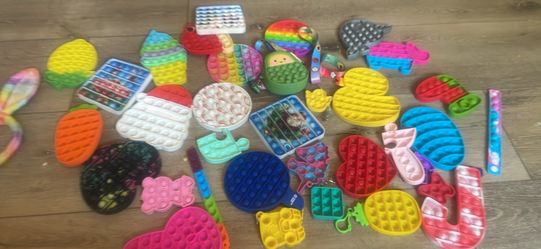 Kids plush dolls , fidget pop, books