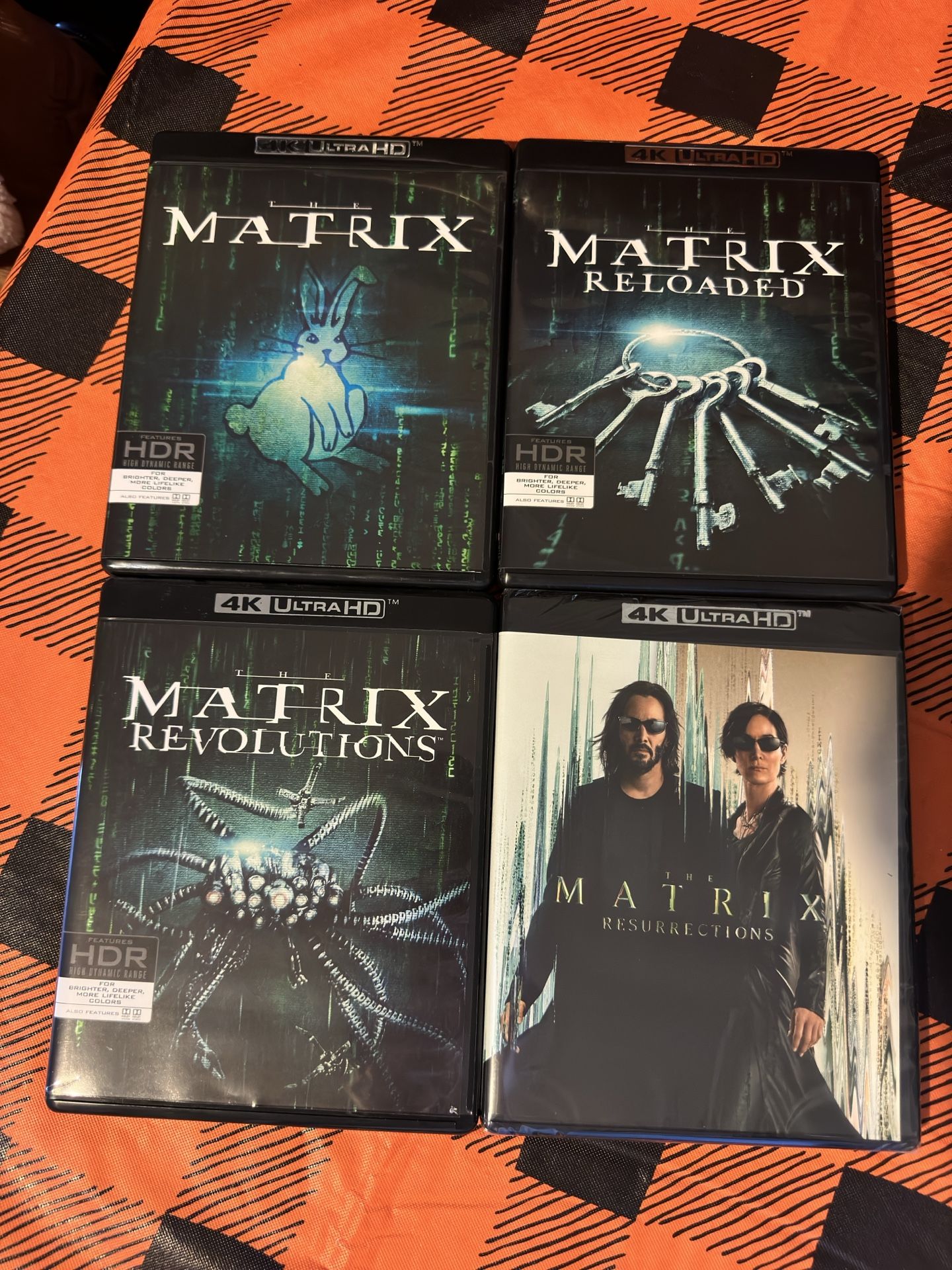 THE MATRIX 4 Film 11 Disc Complete 4K Ultra HD Blu ray Combo Pack