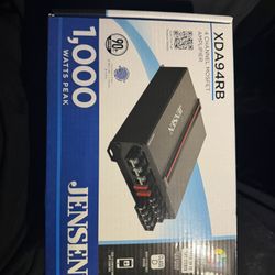 BRAND NEW In Box Jensen 1000 Watt 4 Channel Amp. 