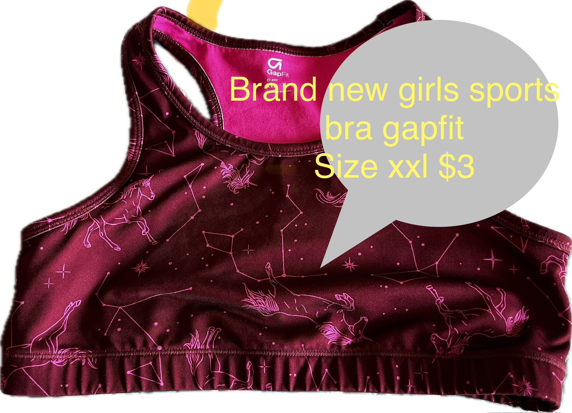 Gap fit Xxl Girls Sports bra Brand New