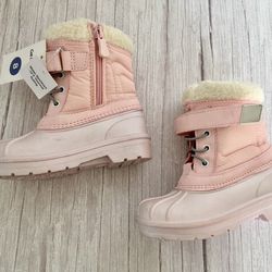 Pink Snow Boots, Size 8