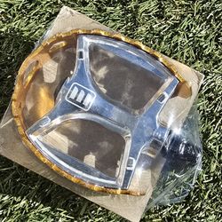 BMX Bear Trap 1/2"" Bicycle Pedals, Gold, 109 x 95mm