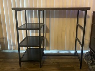Desk with shelving