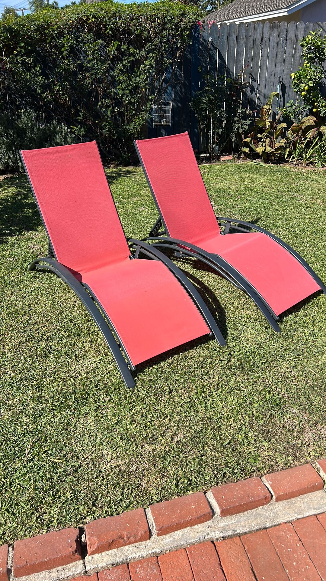 Purple Leaf Patio Lounge Chairs