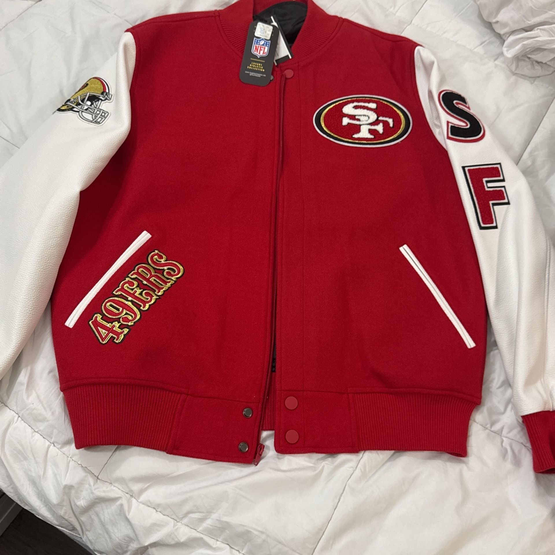 49ERS BOMBER JACKET SZ L