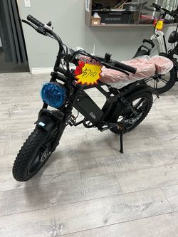 Brand New, Assembled TST X6 Moped Style Electric Bike