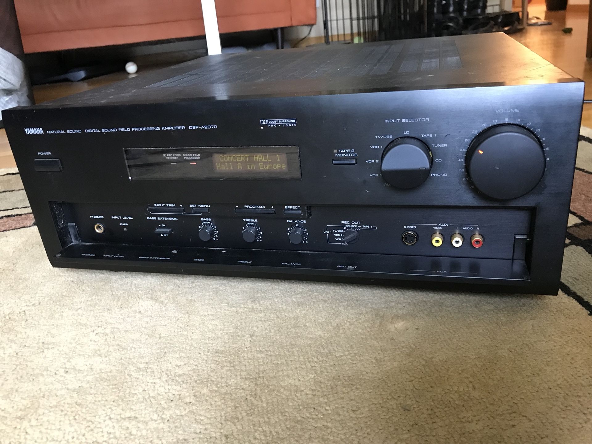 Yamaha dsp a2070 400 watt home theater receiver