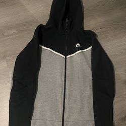 black & grey nike tech hoodie