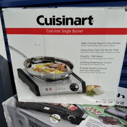 2 Cuisinart Cast Iron Single Burner ELECTRICAL