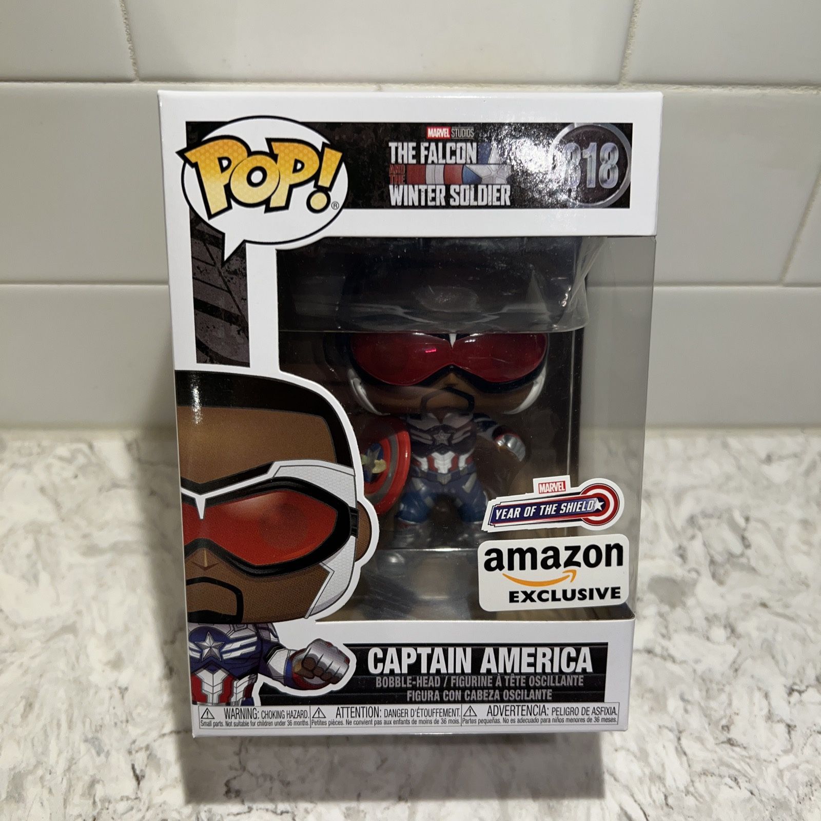 Funko Pop! Sam Wilson Captain America #818- Year of the Shield Amazon Exclusive