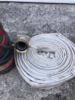 Pump with discharge hose. New great for pump outs