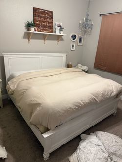 King wooden bed frame