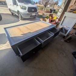 Twin Size Bed Frame With Drawers 