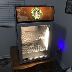 Starbucks Mini Fridge Display With Push On/off Light 