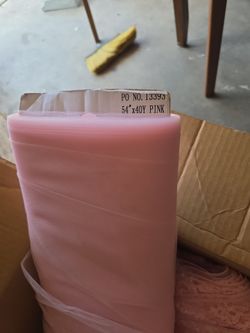 Pink tulle