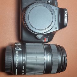 Canon T3 W/ Canon EF-S 55-250mm f/4.0-5.6 Telephoto Zoom Lens 