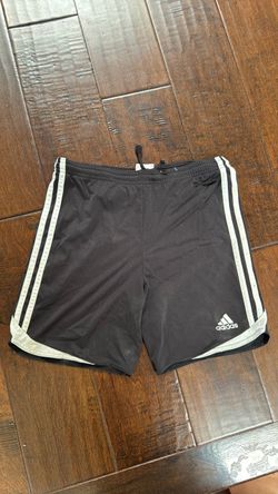 Adidas Athletic Shorts Black with White Stripes