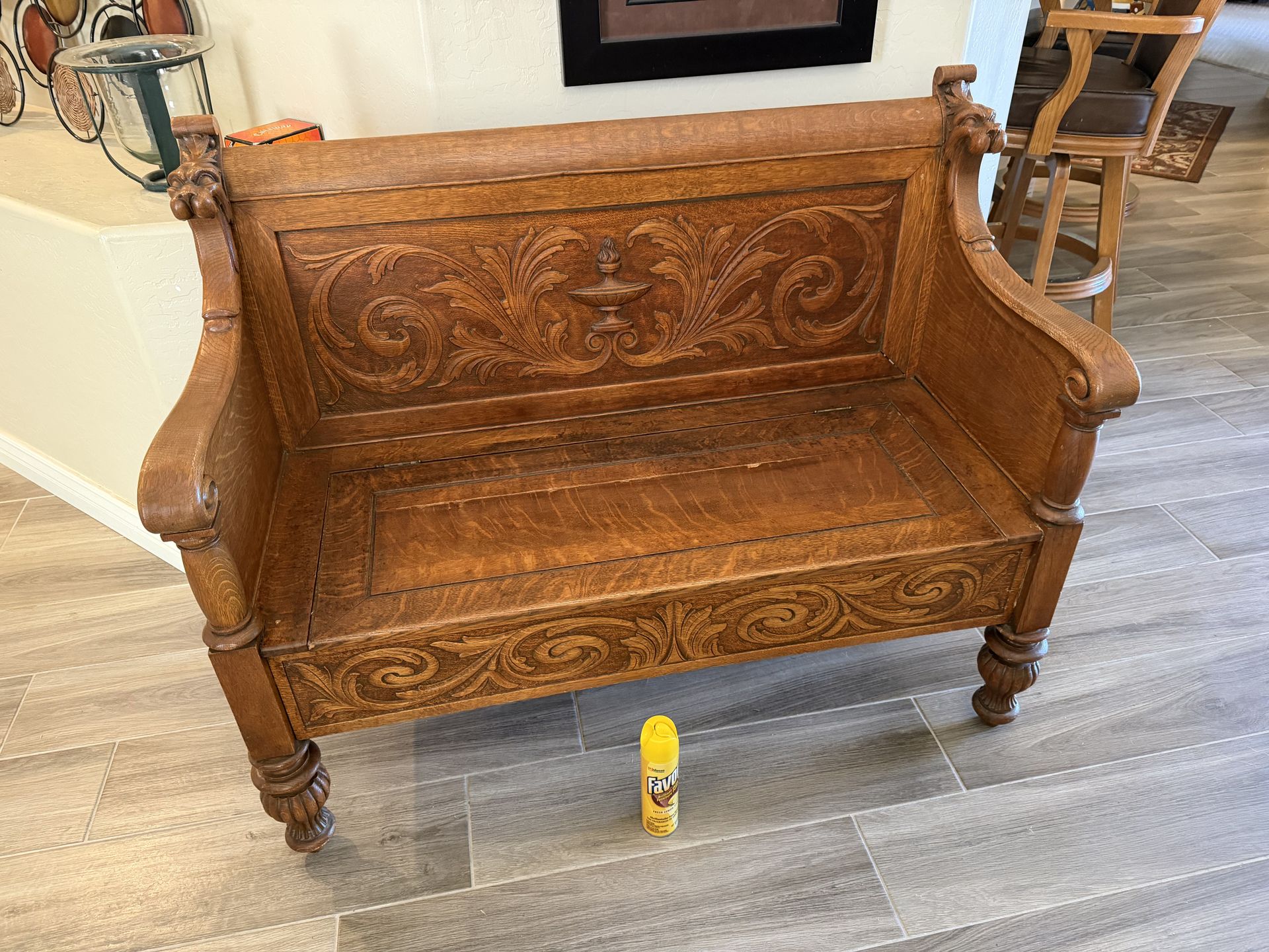 Antique Church bench