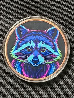 5 AVDP oz Copper Racoon Round
